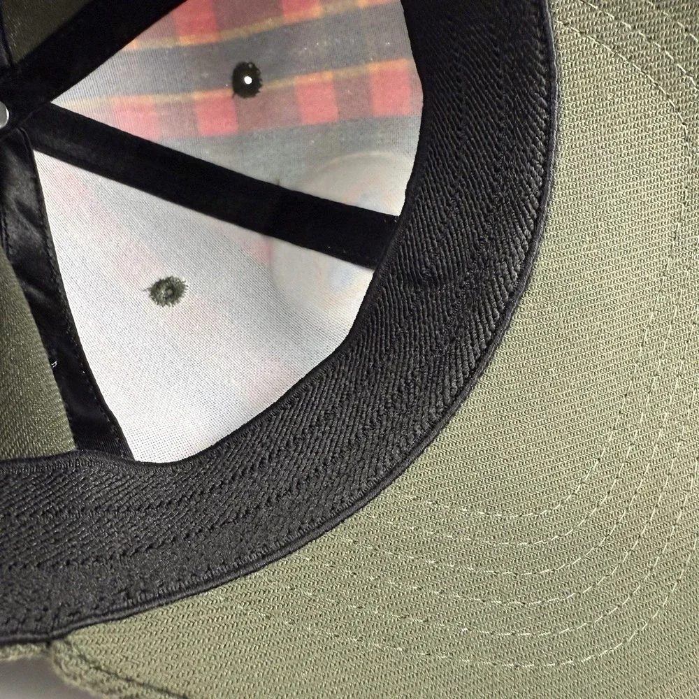 Boy Scouts Of America Webelo Fitted Hat Green S/M Embroidered Plaid 6 Panel‎